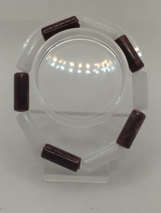 RED AND WHITE BRACELET