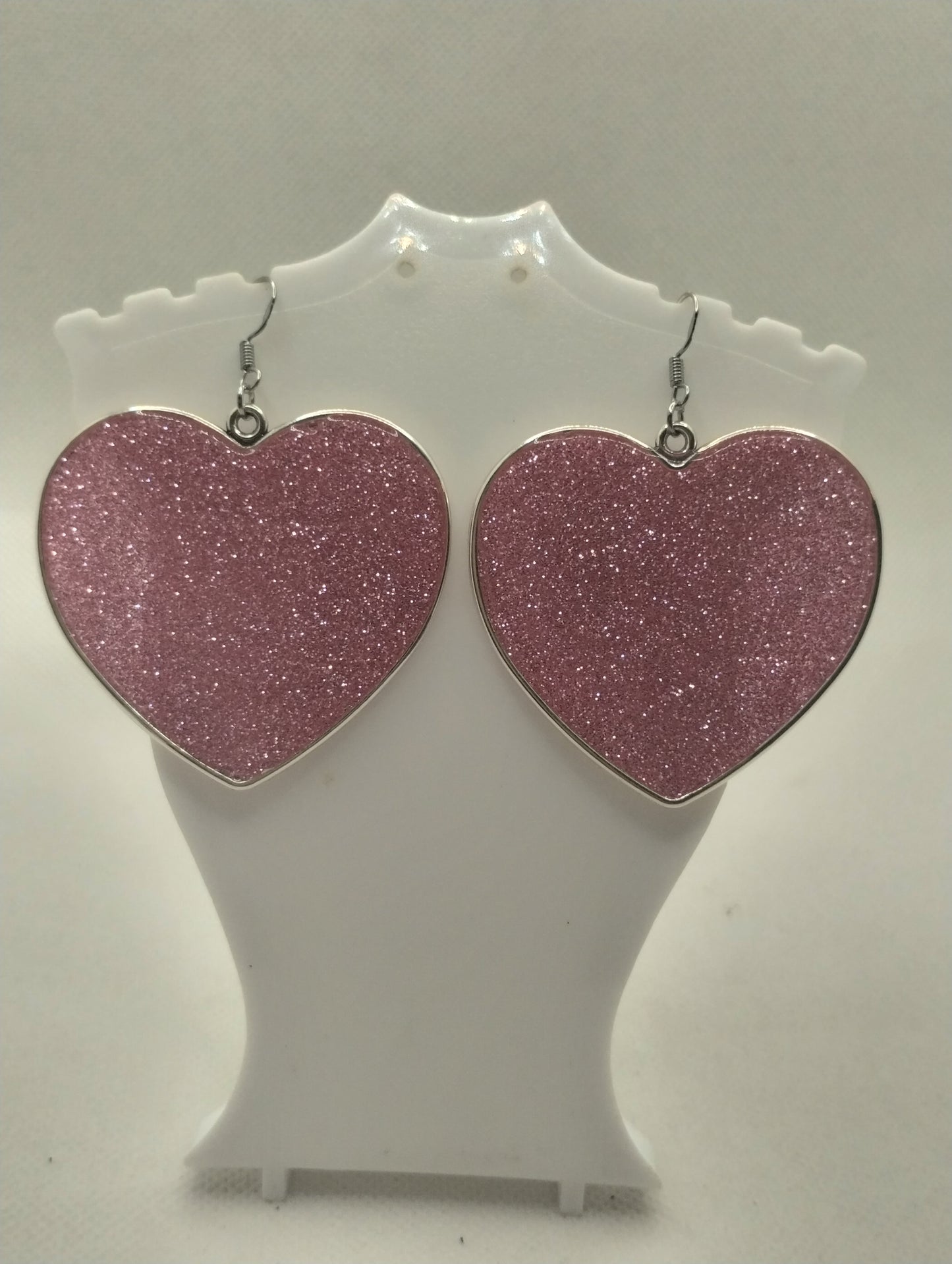 PINK HEART EARRINGS