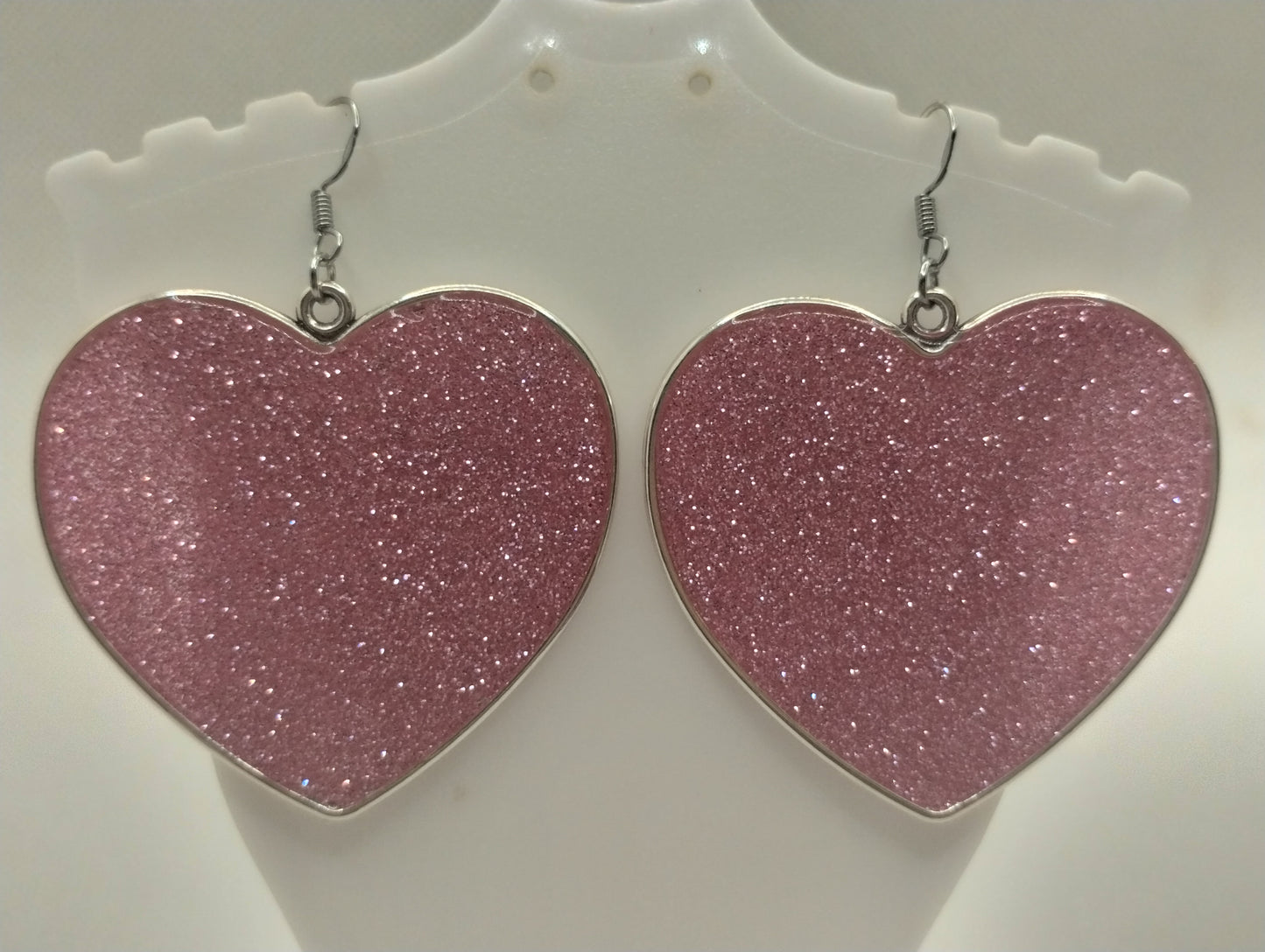 PINK HEART EARRINGS