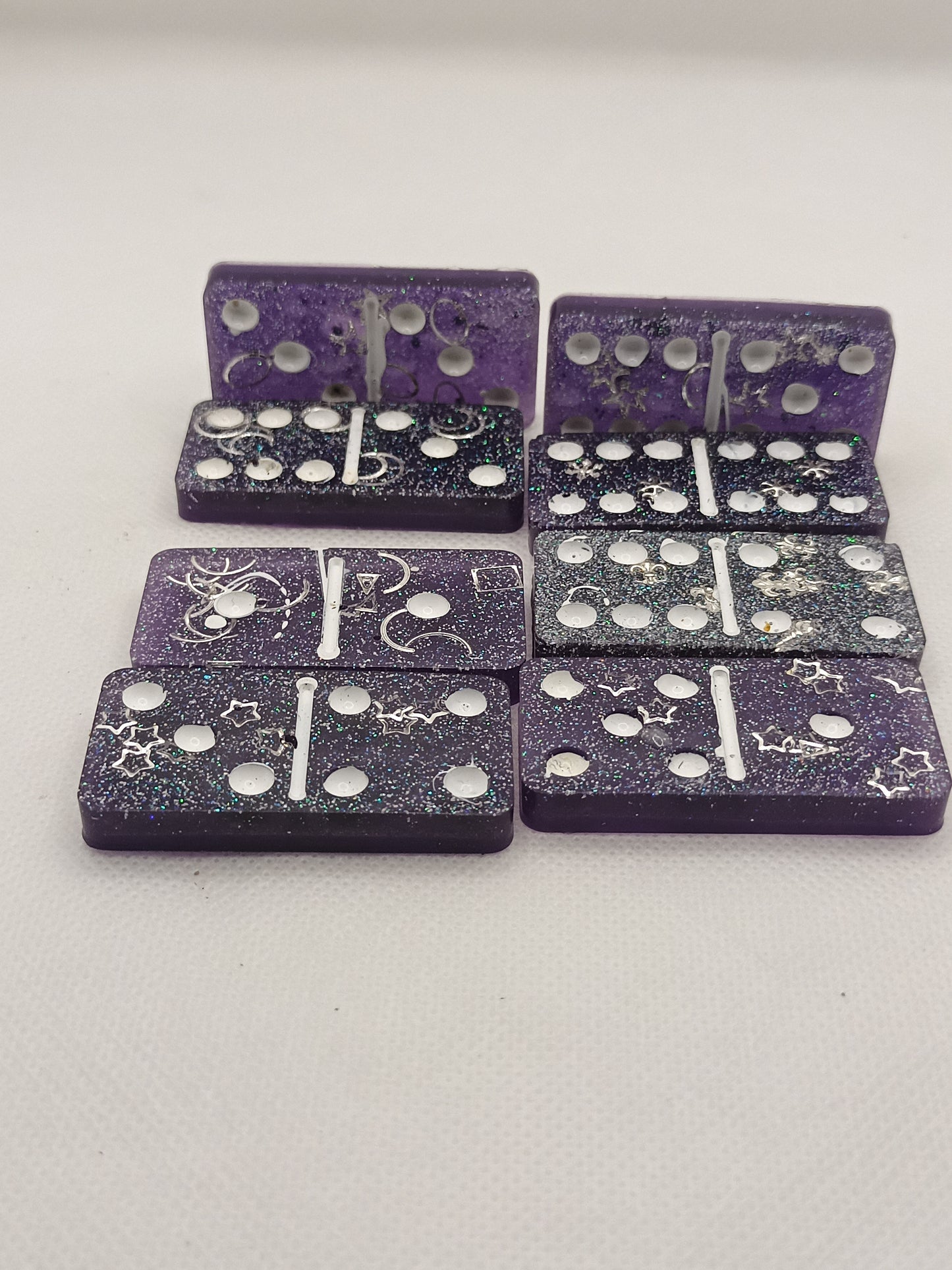 PURPLE RESIN DOMINOES