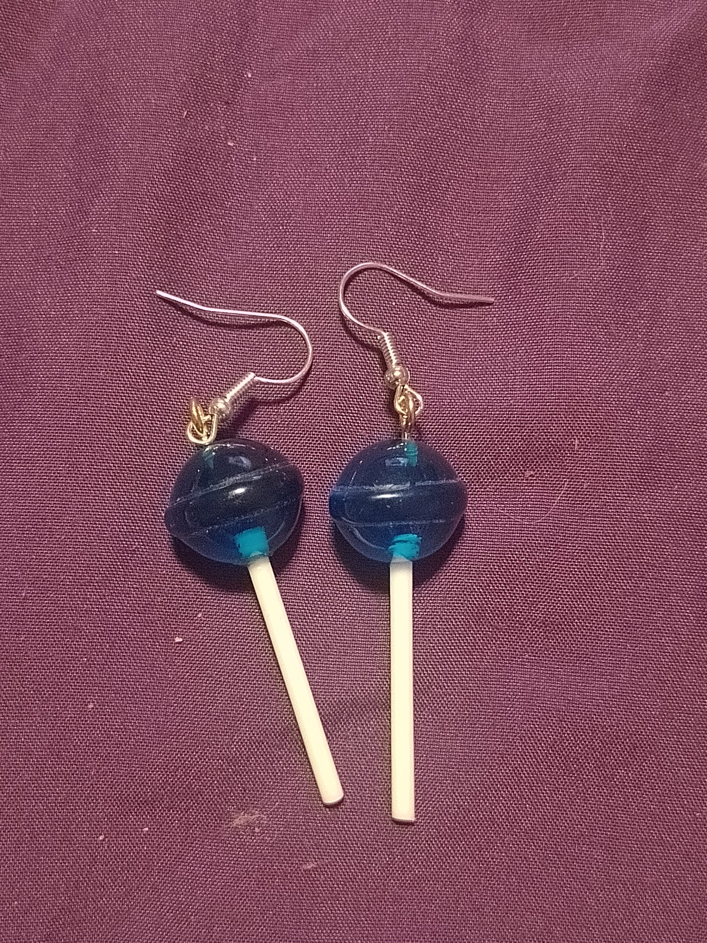 BLUE LOLLIPOP EARRINGS